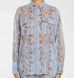 Camicia in Georgette a stampa Animalier Pitonata PENNYBLACK