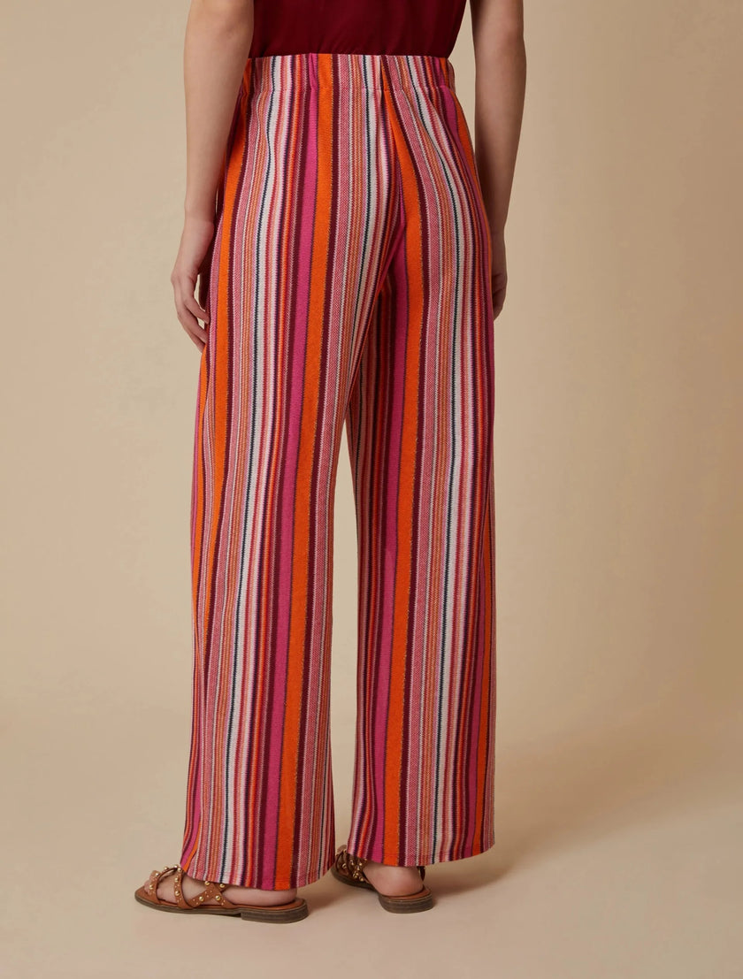 Pantalone Lungo Rigato Multicolor con Elastico PENNYBLACK