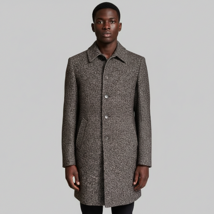 Cappotto sartoriale 252832 MONOPETTO Fantasia