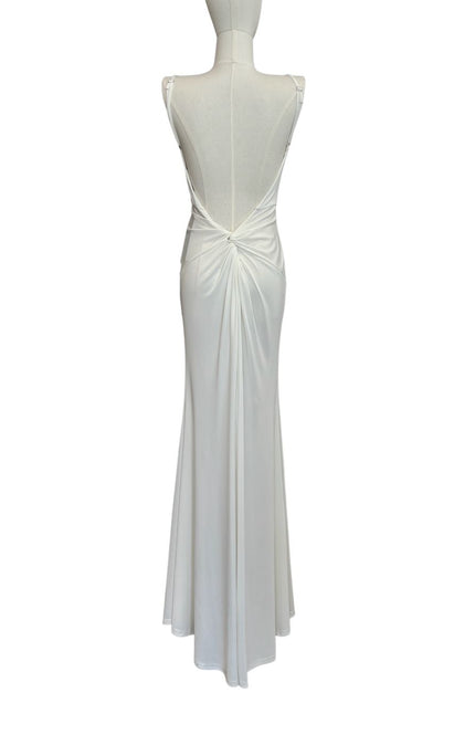 Abito lungo in jersey con bretelline