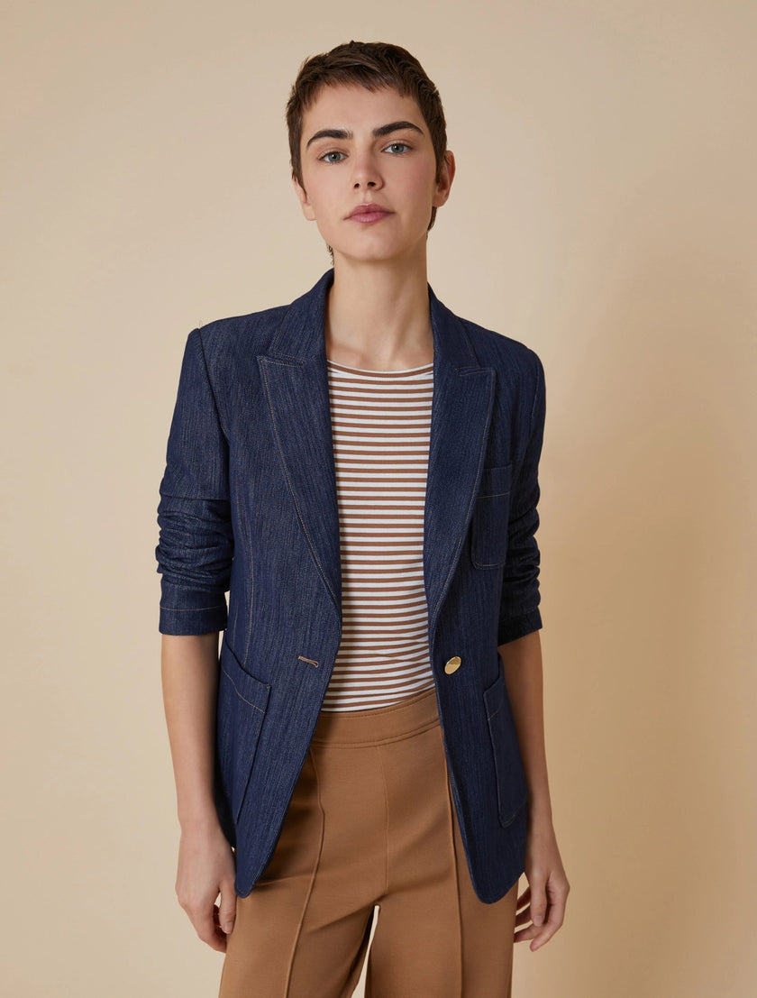 Giacca Monobottone con Tasche a Toppa PENNYBLACK