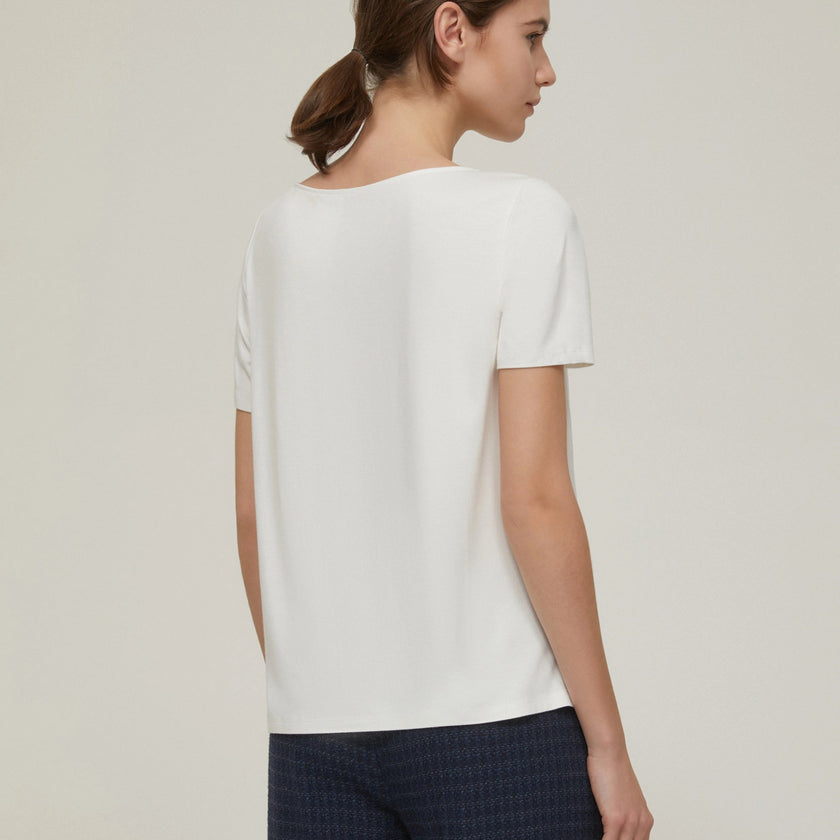 T-Shirt in Jersey con Stampa e Punti Luce PENNYBLACK