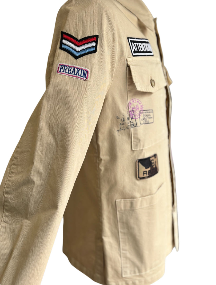 Giacca Sahariana con Tasche a Toppe e Taschini al Petto ANIMA