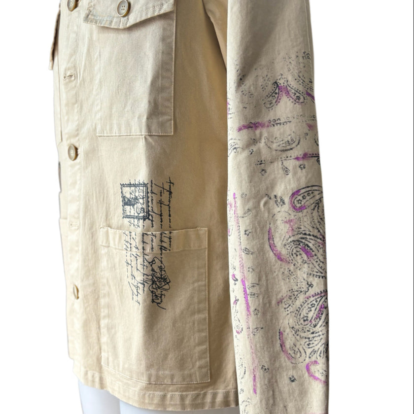 Giacca Sahariana con Tasche a Toppe e Taschini al Petto ANIMA