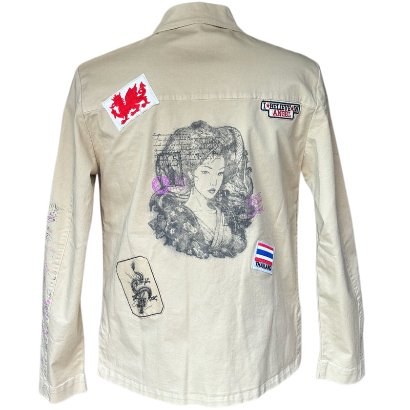 Giacca Sahariana con Tasche a Toppe e Taschini al Petto ANIMA