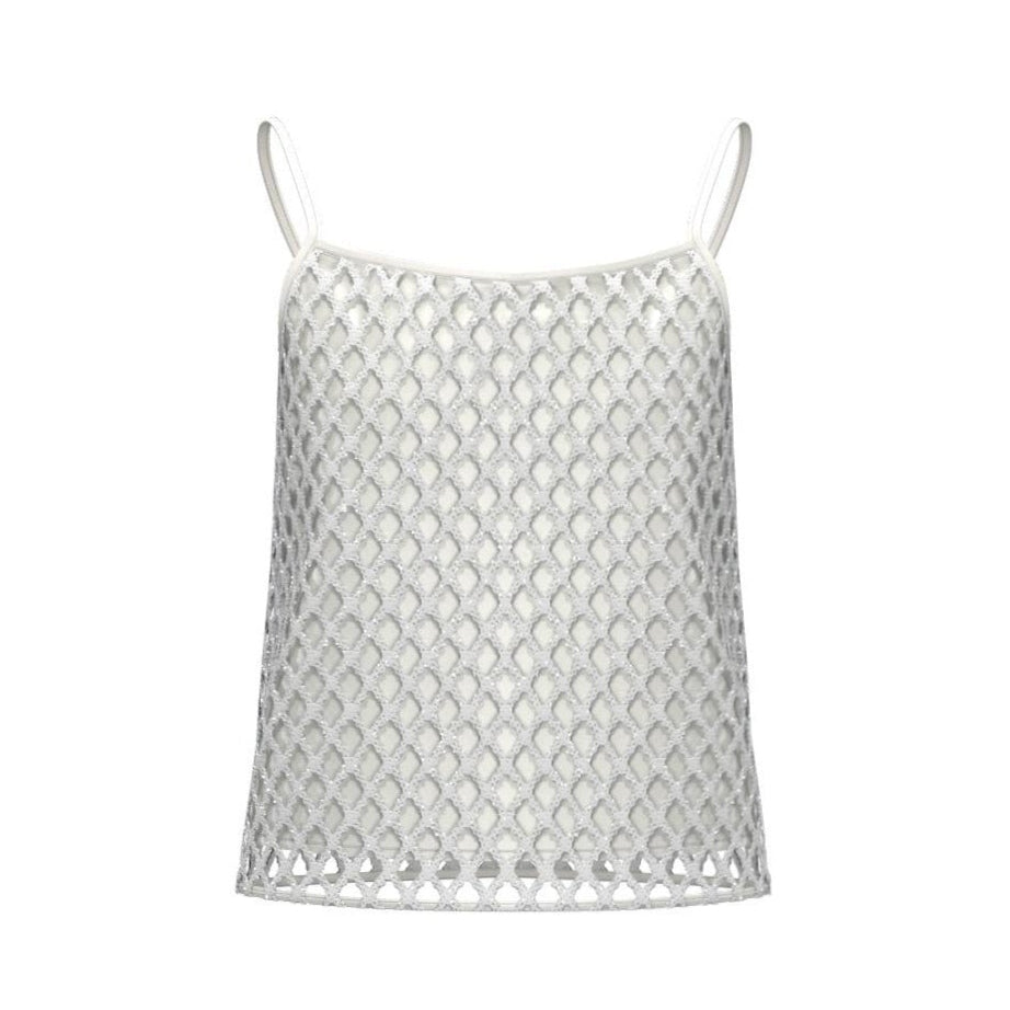 Top a Canotta a Rete con Paillettes EMME MARELLA