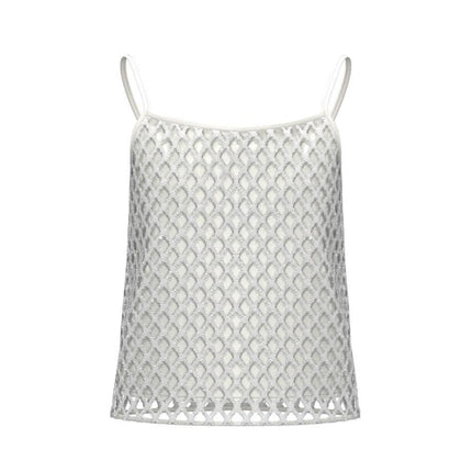 Top a Canotta a Rete con Paillettes EMME MARELLA