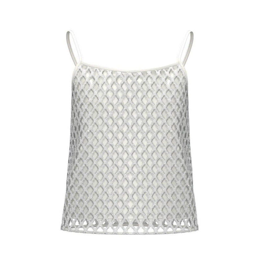 Top a Canotta a Rete con Paillettes EMME MARELLA