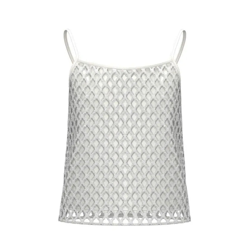 Top a Canotta a Rete con Paillettes EMME MARELLA