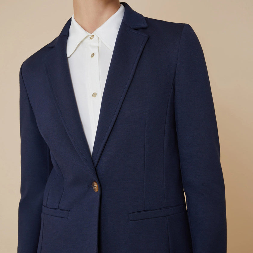 Giacca basic slim fit con un bottone