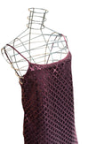 Abito corto a rete con strass e bretelline EMME MARELLA