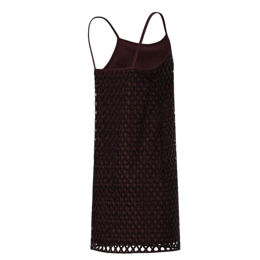 Abito corto a rete con strass e bretelline EMME MARELLA