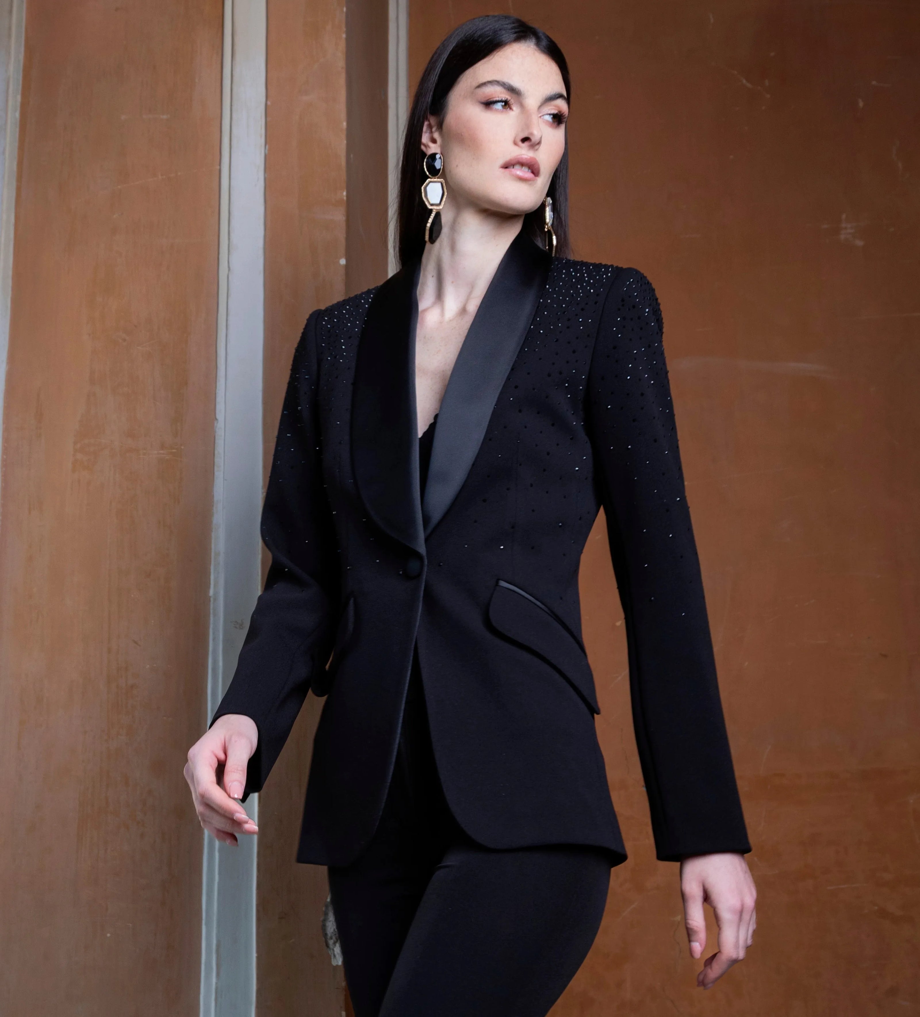 GIACCA STATALE CON STRASS
