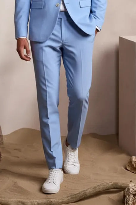 Abito Monopetto Due Bottoni e Pantalone con Pences