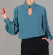 Blusa Scollo V con Collo Camicia FEDERICA ERRE