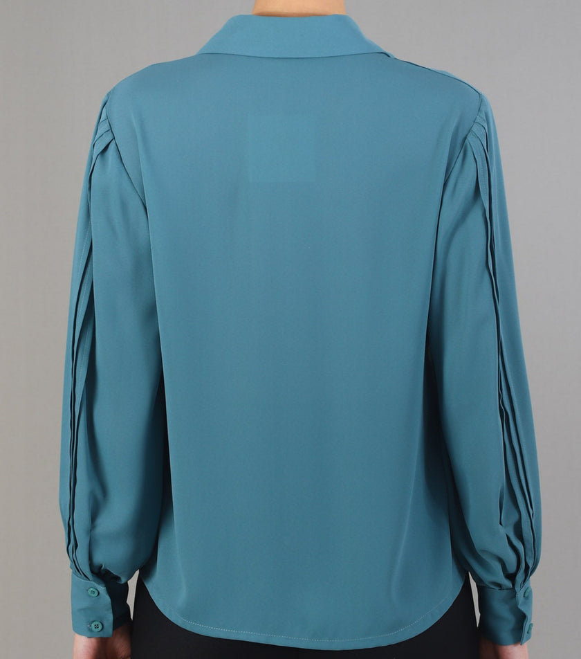 Blusa Scollo V con Collo Camicia FEDERICA ERRE