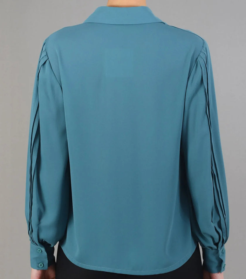 Blusa Scollo V con Collo Camicia FEDERICA ERRE