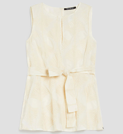 Top in Mussola Ricamata Giromanica con Ricami PENNYBLACK