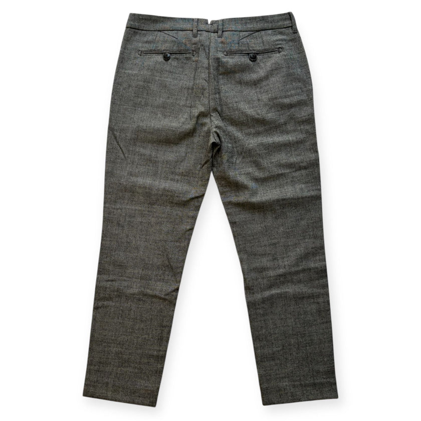 Pantalone motivo melange con tasche a filo WHITE SIVIGLIA