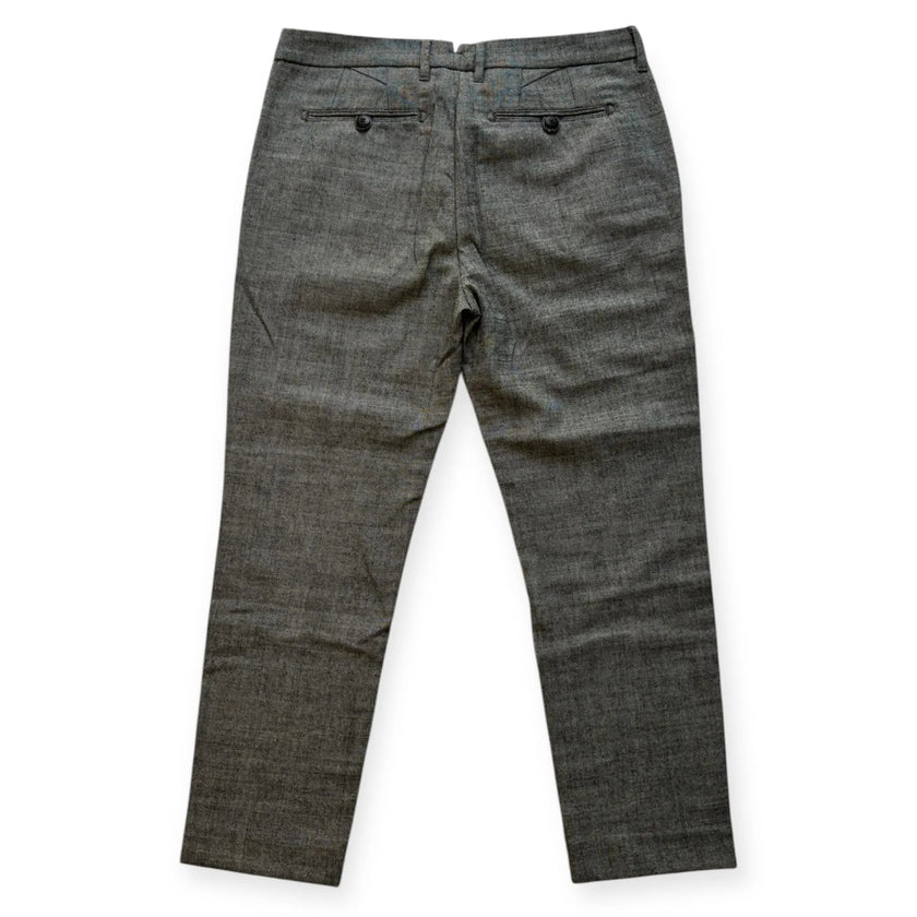 Pantalone motivo melange con tasche a filo WHITE SIVIGLIA