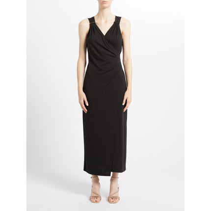 Abito lungo di taglio slim in jersey stretch